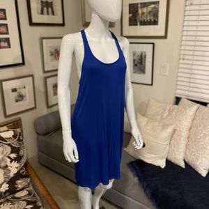 Splendid Royal Blue Racer Back Short Dress